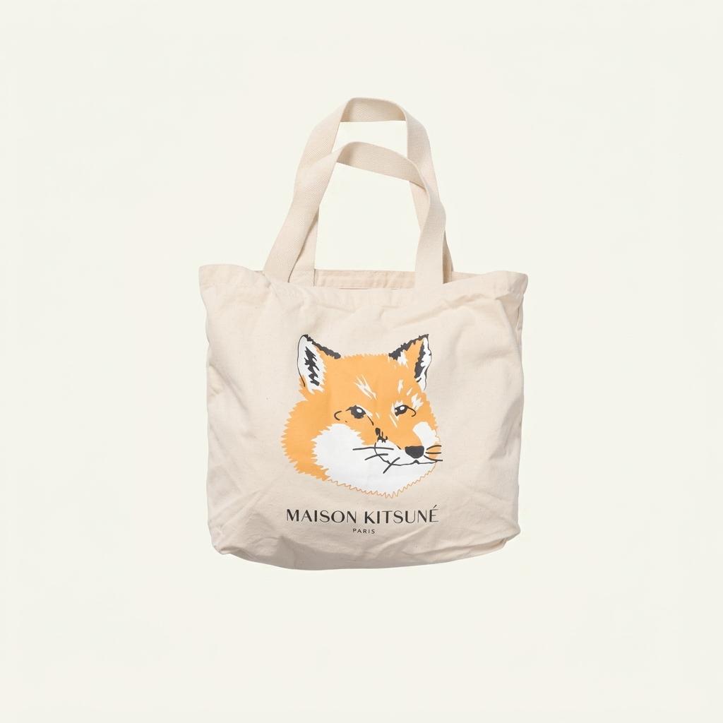 메종키츠네 Masion Kitsune Printing Tote Bag 1