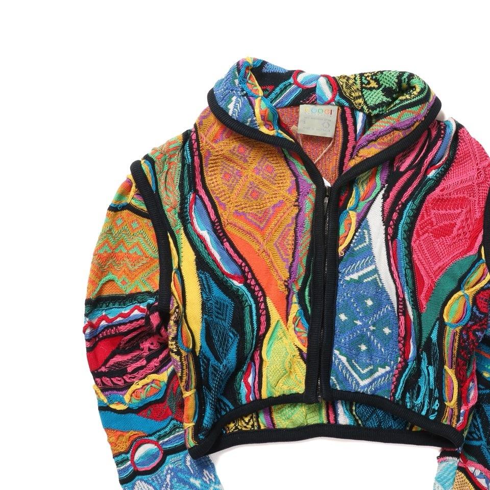 쿠지 Coogi Cable Knit Zip Cardigan 3