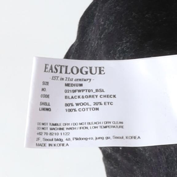 이스트로그 Eastlogue Check Pattern Wool Pants 10