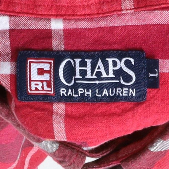 찹스 Chaps Check Pattern Half SHirt 8