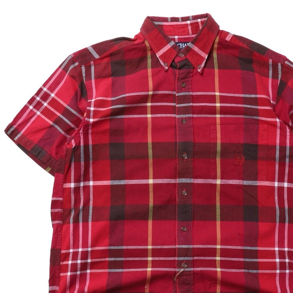 찹스 Chaps Check Pattern Half SHirt 3