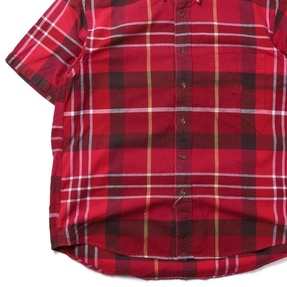 찹스 Chaps Check Pattern Half SHirt 4