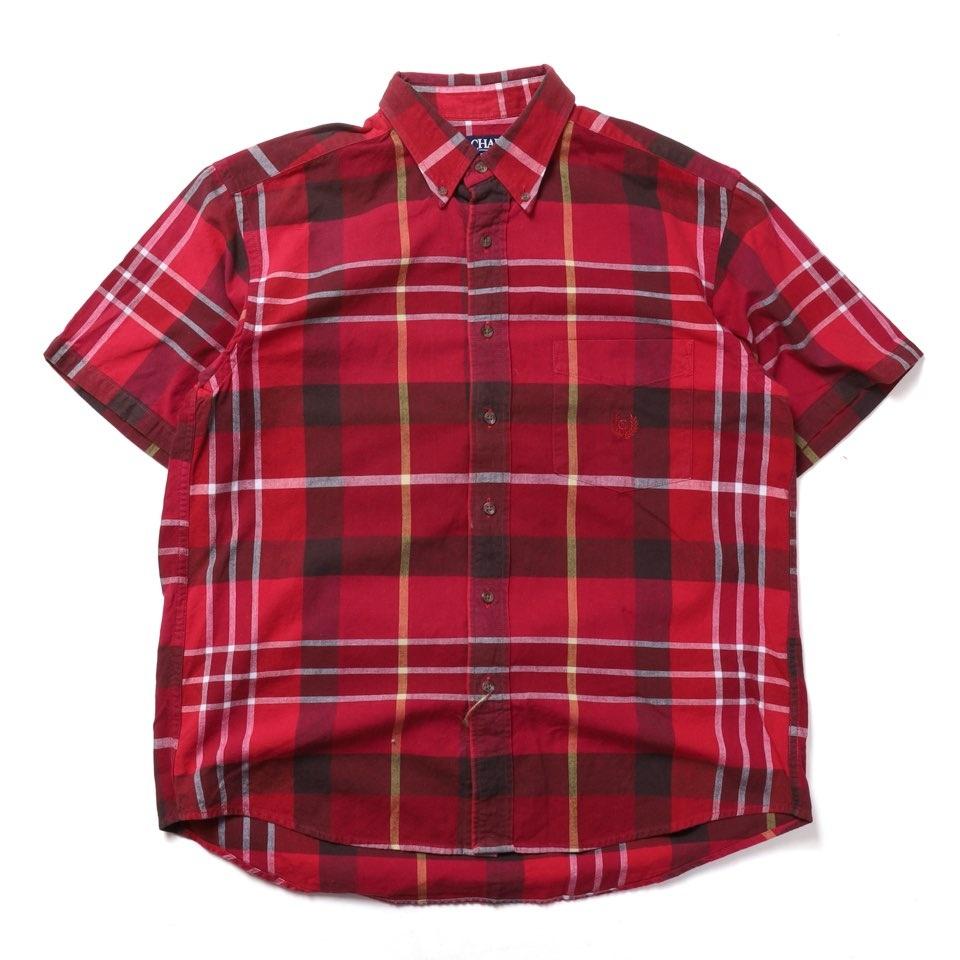 찹스 Chaps Check Pattern Half SHirt 2