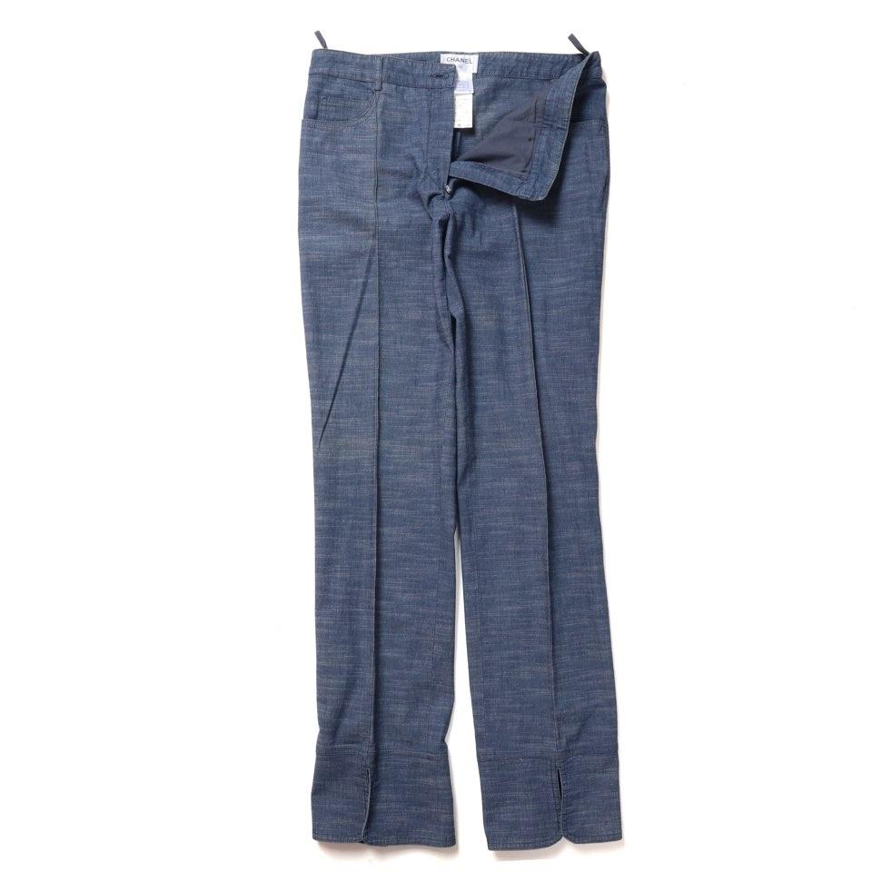 샤넬 Chanel Cotton Tweed Pants 5