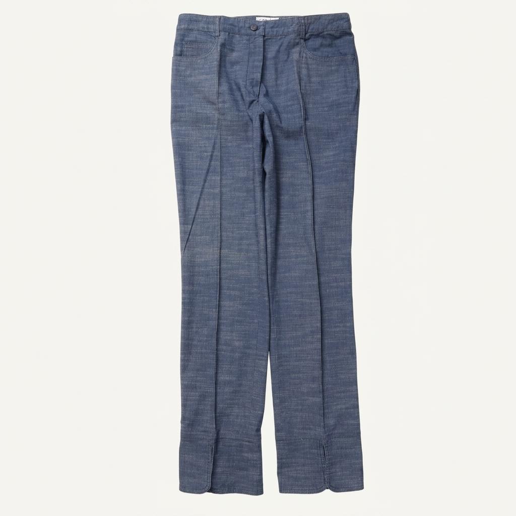샤넬 Chanel Cotton Tweed Pants 1