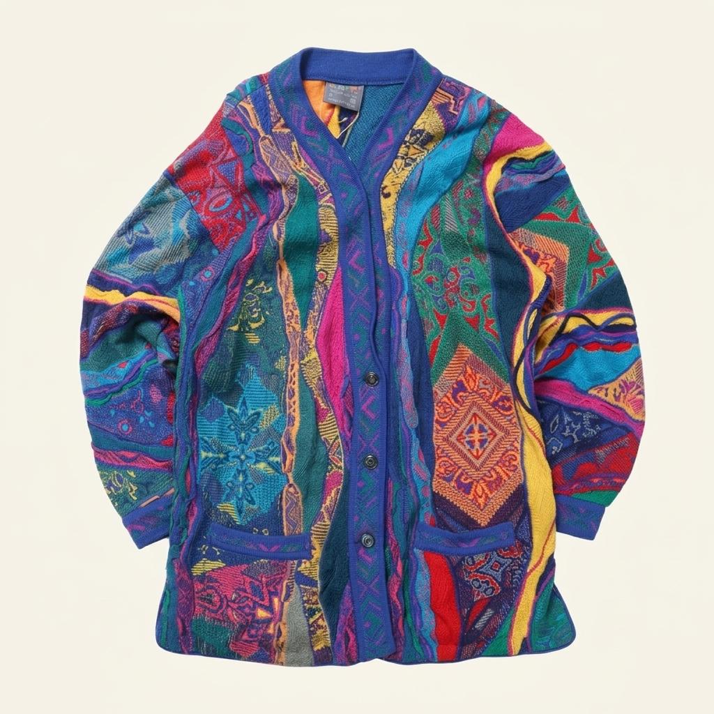 쿠지 Coogi Cable Cardigan 1