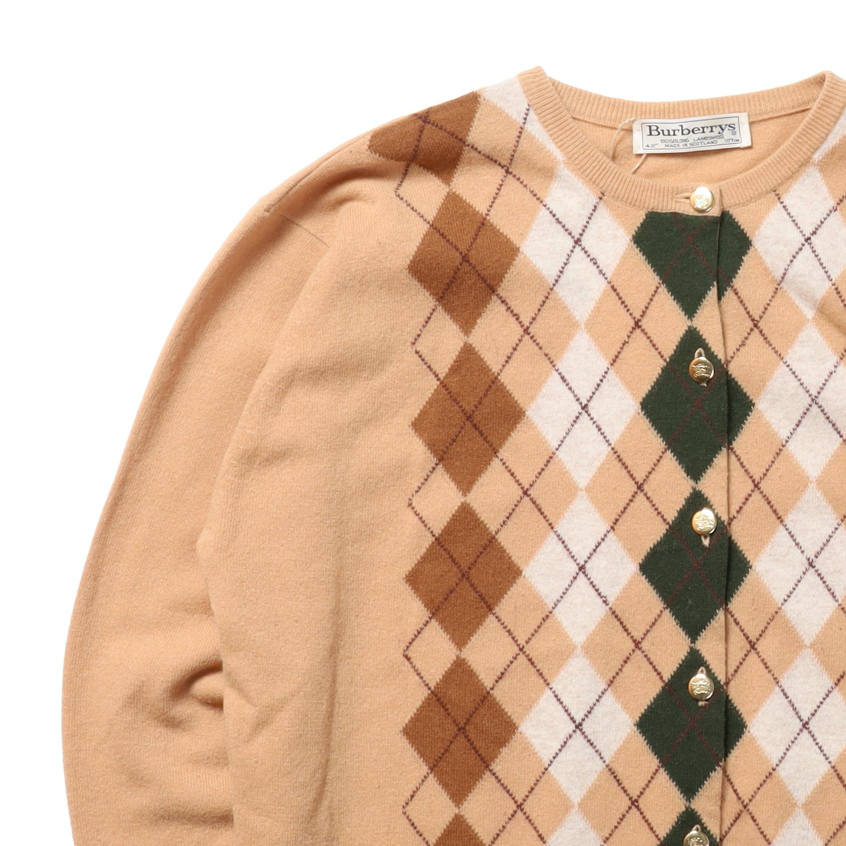 버버리 Burberry Argyle Cardigan 3