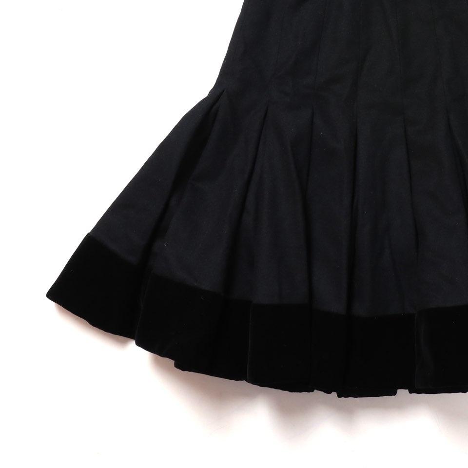 샤넬 Chanel Wool Pleated Skirt 4
