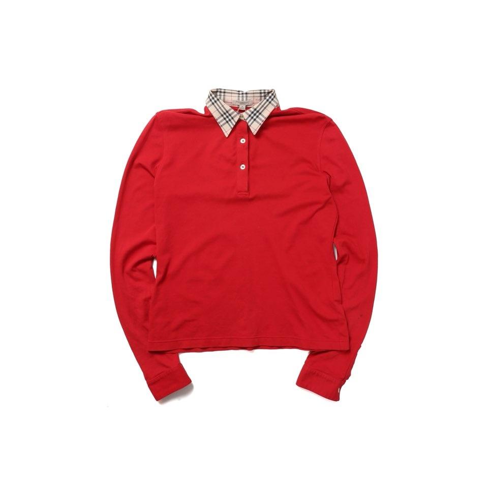 버버리 Burberry Nova Check Collar Long Sleeve 2