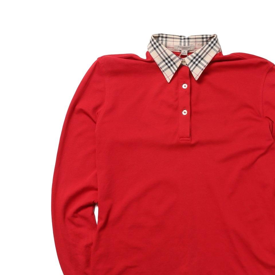 버버리 Burberry Nova Check Collar Long Sleeve 3