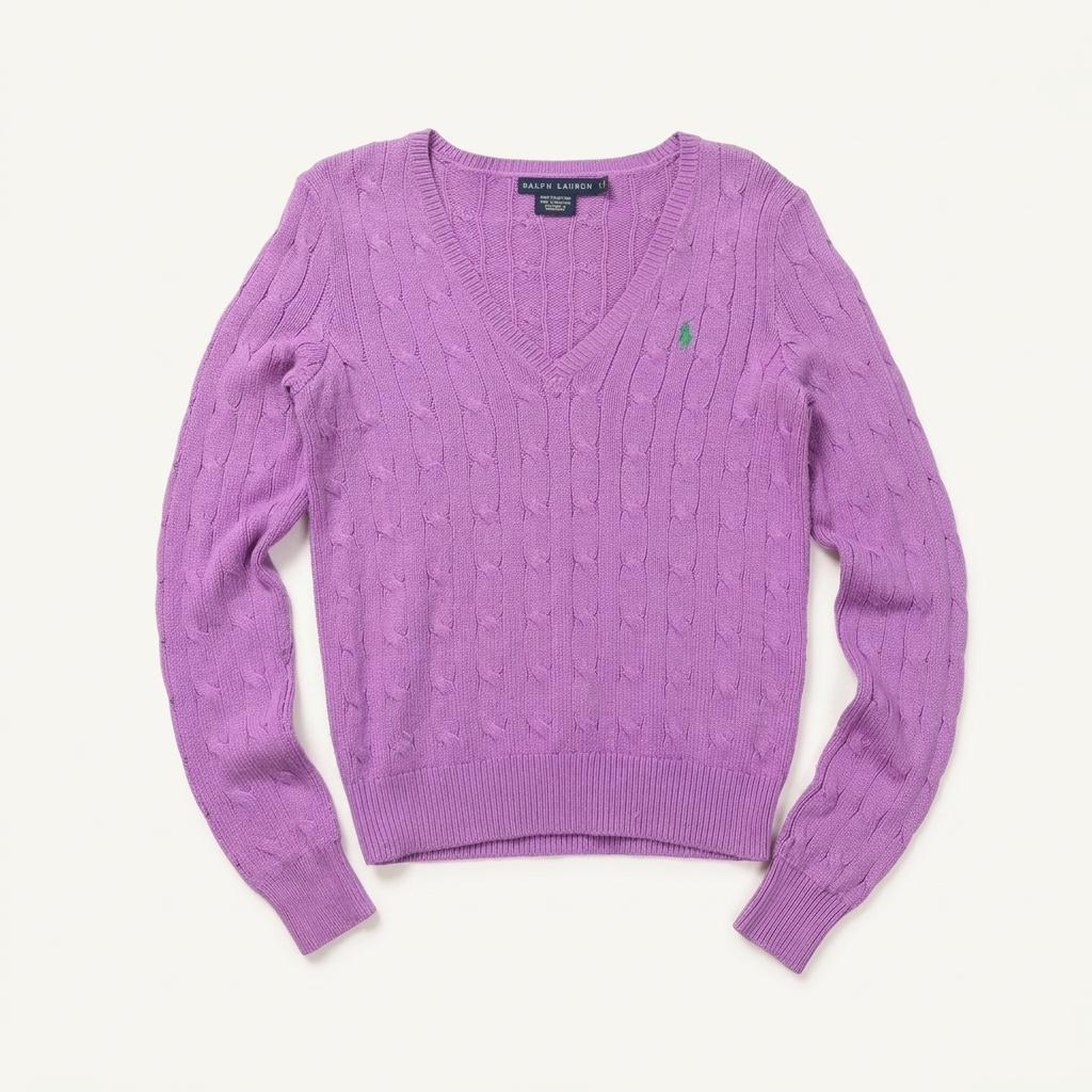 랄프로렌  Ralph Lauren Silk Cable Knit 1