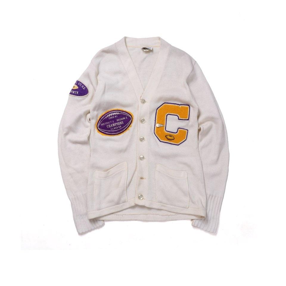 애슬레틱 니트웨어 Athletic Knitwear Letterman Cardigan 2