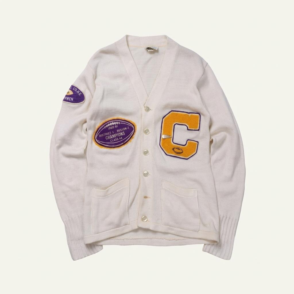 애슬레틱 니트웨어 Athletic Knitwear Letterman Cardigan 1