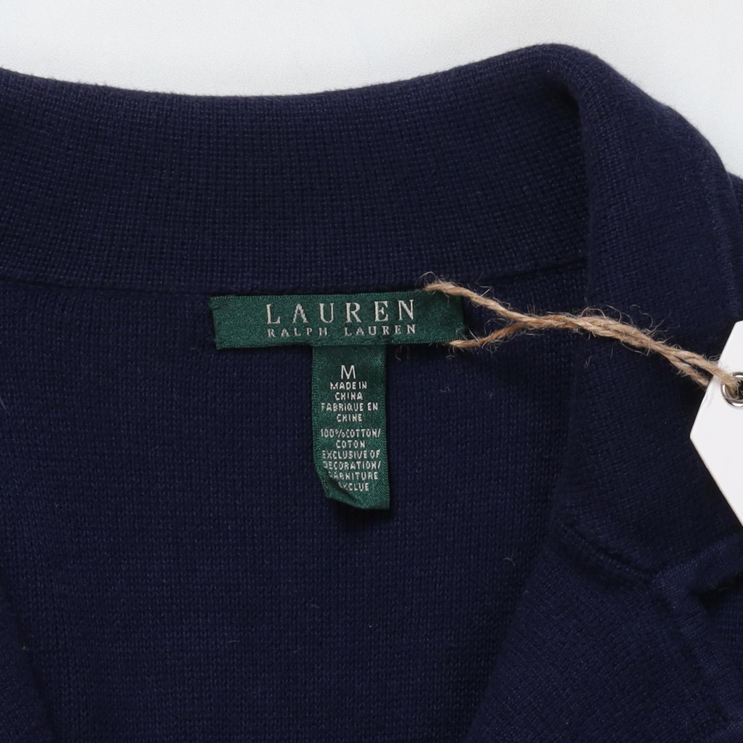 로렌 랄프로렌 Lauren Ralph Lauren Gold Button Cardigan 8