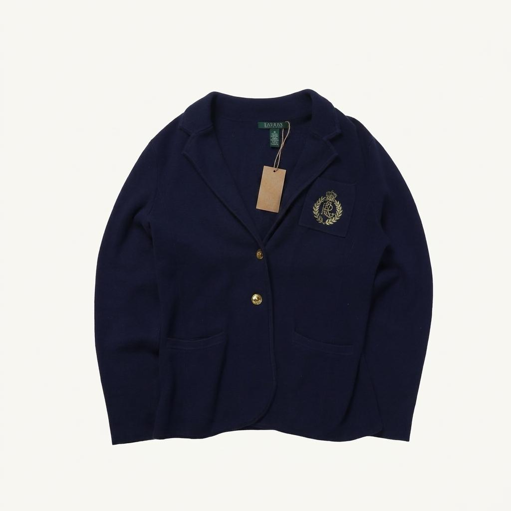 로렌 랄프로렌 Lauren Ralph Lauren Gold Button Cardigan 1