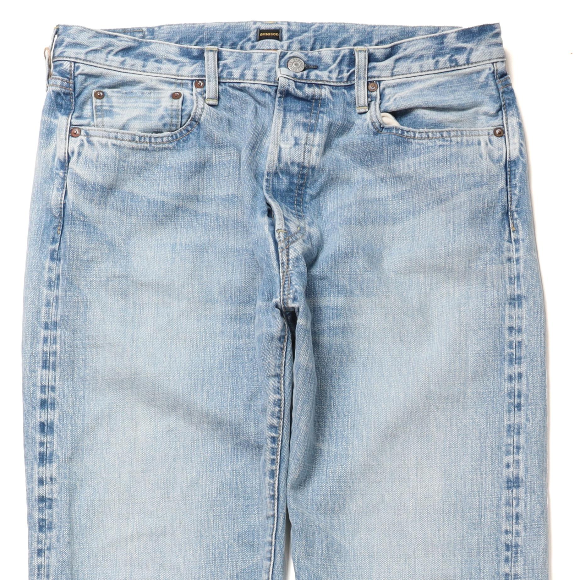 옴니갓 Omnigod Washed Selvedge Denim Pants 3