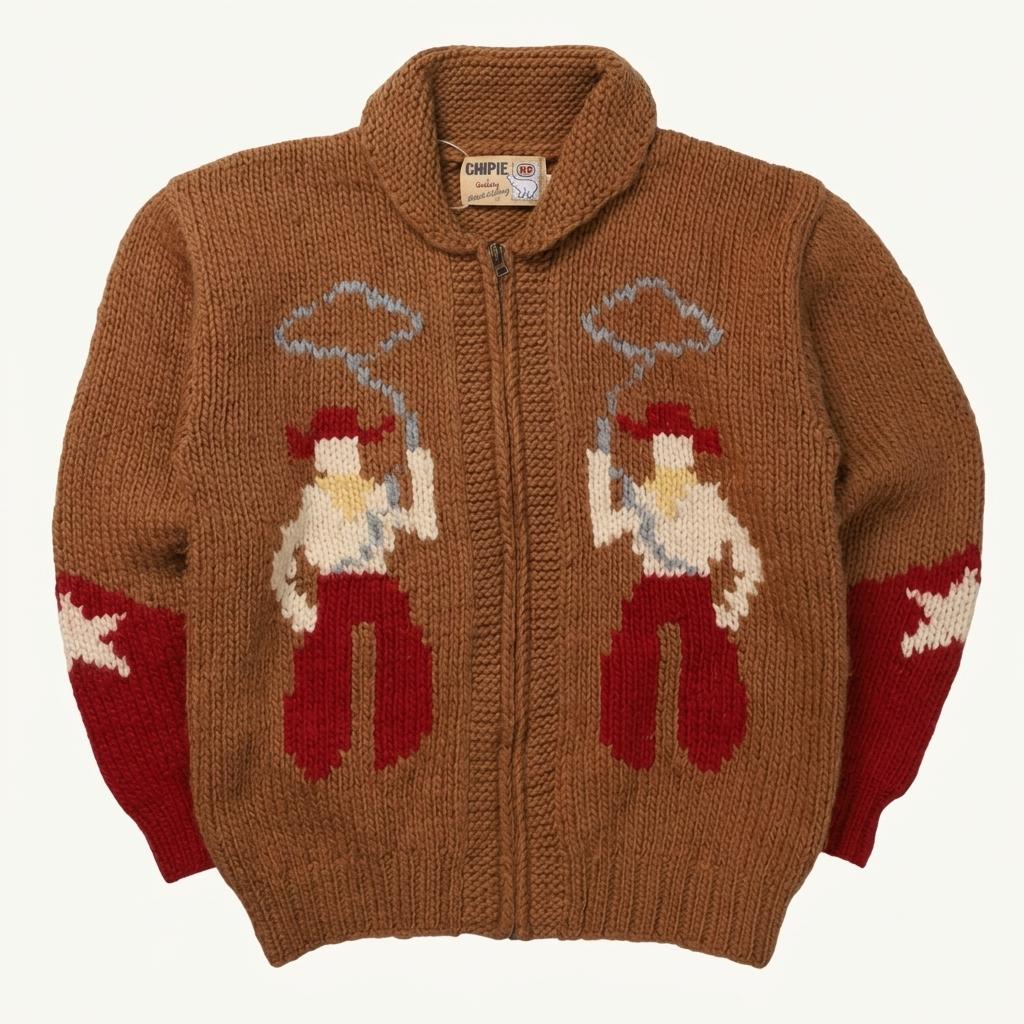 Chipe Embroidered Cowichan Cardigan 1