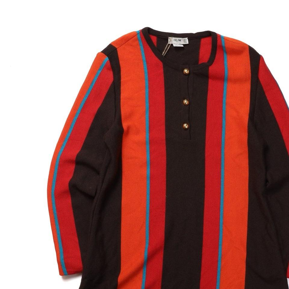 셀린느 Celine Stripe Wool Long Sleeve 3