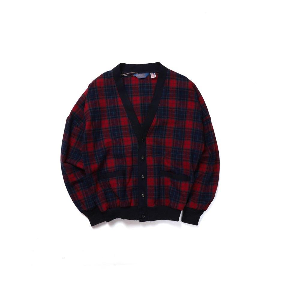 펜들턴 Pendleton Check Pattern Wool Cardigan 2