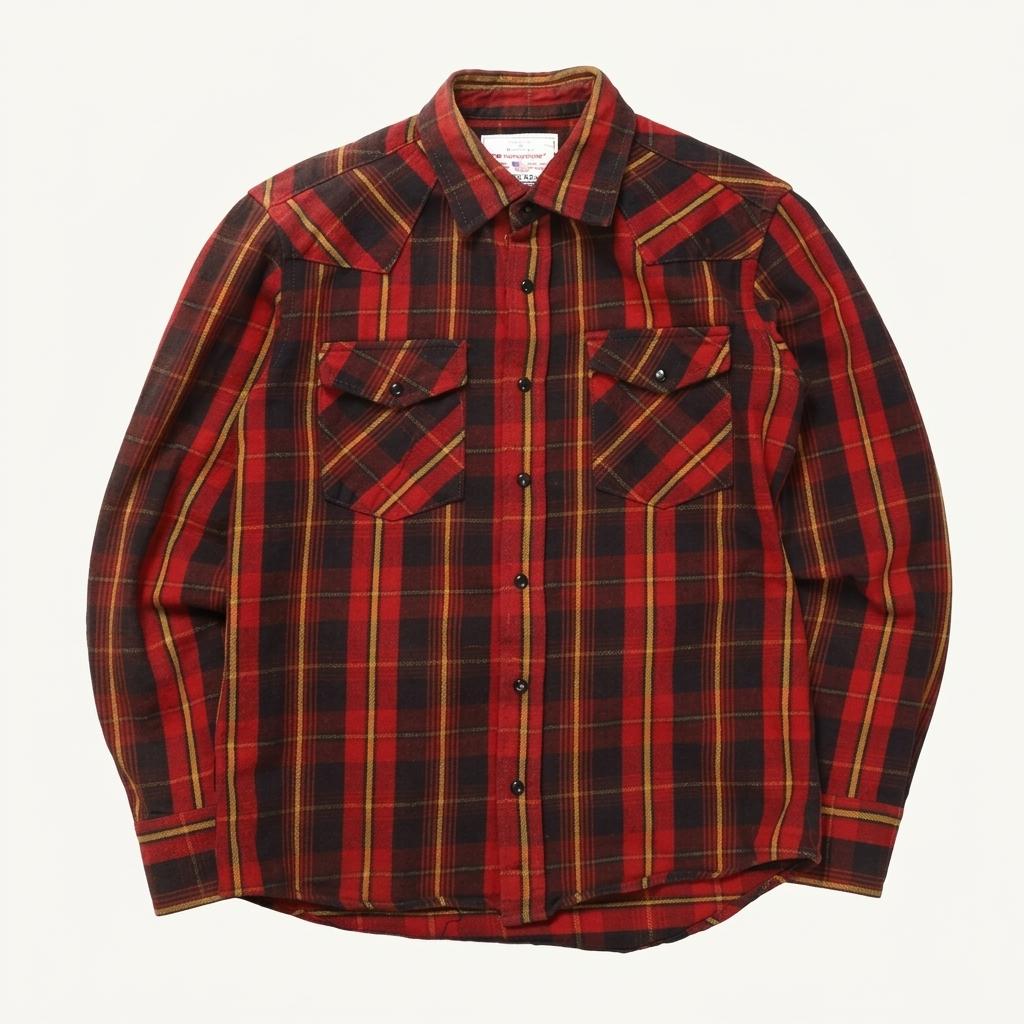 아비렉스 Avirex Check Pattern Shirt 1
