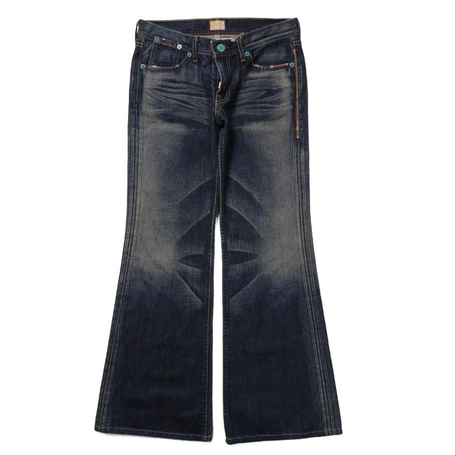 Redlock Whisker Denim Flare Pants 2