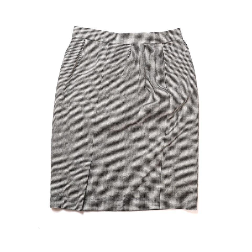 입생로랑 Yves Saint Laurent Wool Check Pattern Skirt 5