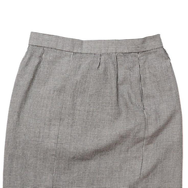 입생로랑 Yves Saint Laurent Wool Check Pattern Skirt 6