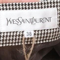 입생로랑 Yves Saint Laurent Wool Check Pattern Skirt 8