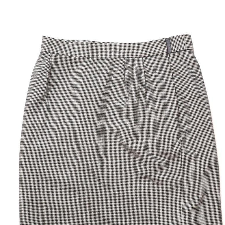 입생로랑 Yves Saint Laurent Wool Check Pattern Skirt 3