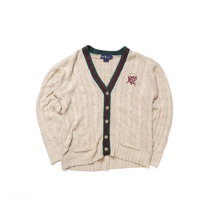 랄프로렌 Ralph Lauren 80’s Logo Embroidered Silk Knit 2