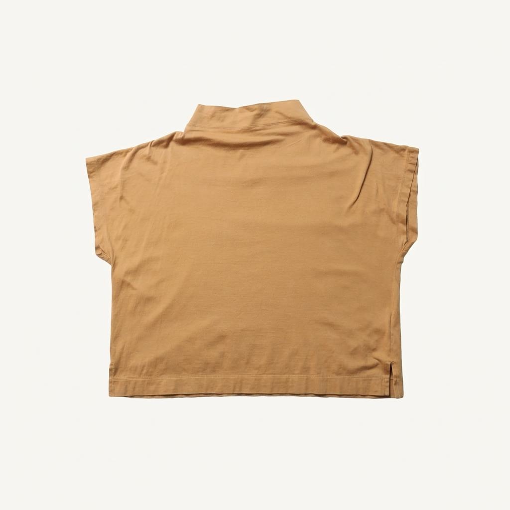 플리츠 플리즈 Pleats Please Cotton Folder Neck T-shirt 1