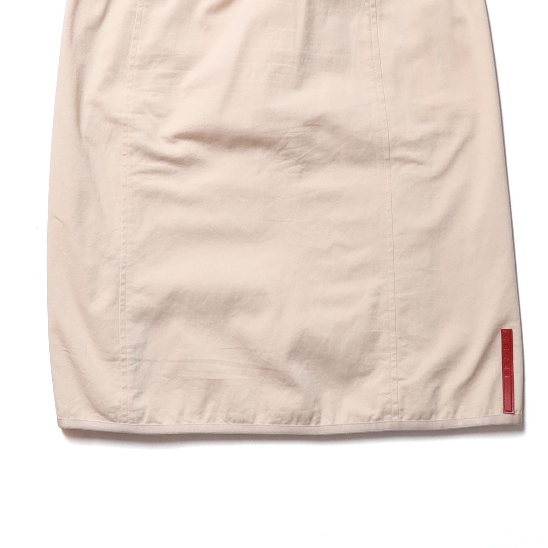 프라다 Prada Sport Red Tab Mid Skirt 4
