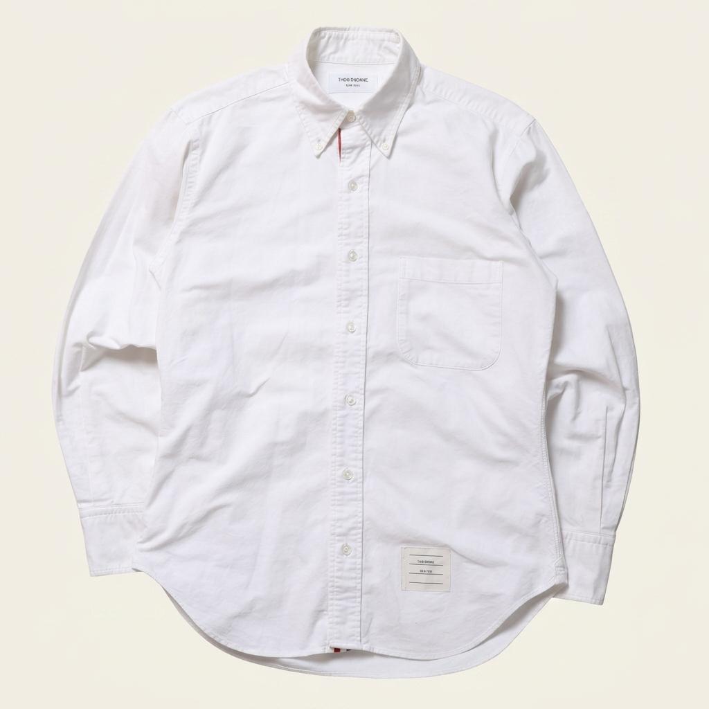톰 브라운 Thome Browne Cotton Oxford Shirt 1