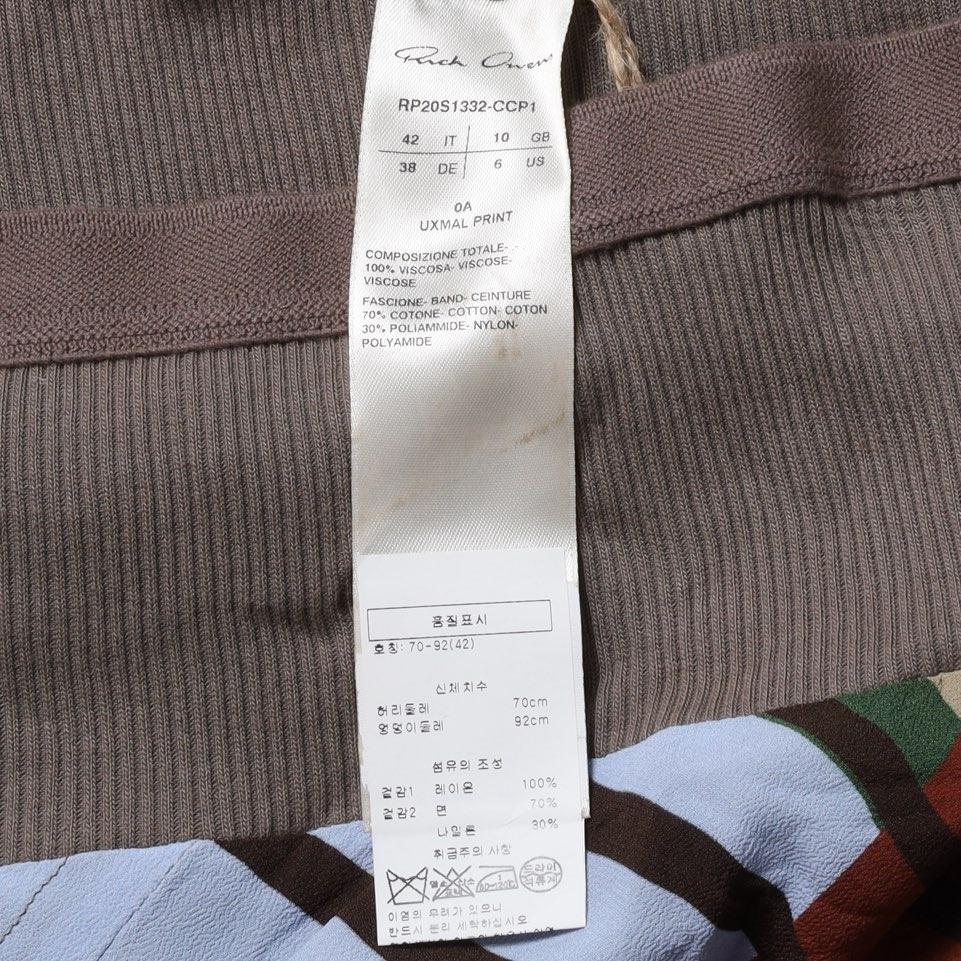 릭 오웬스 Rick Owens Pattern Rayon Skirt 9