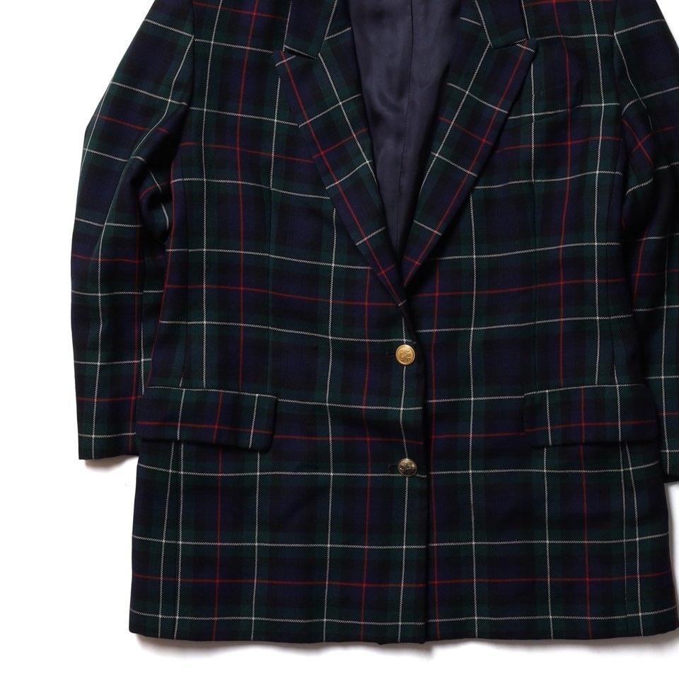 버버리 Burberry Check Pattern 2B Wool Blazer 4