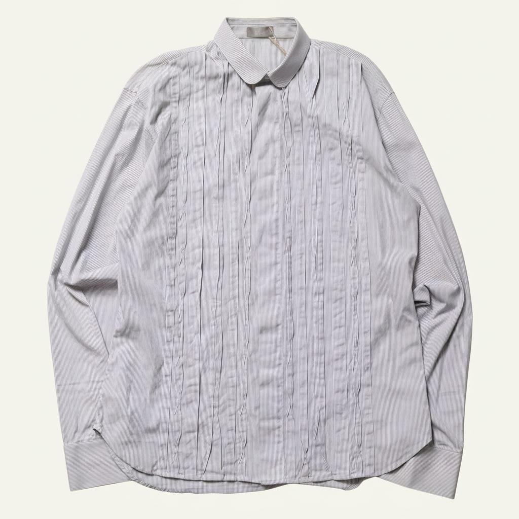 디올 Dior  Stripe Pattern Frill Shirt 1