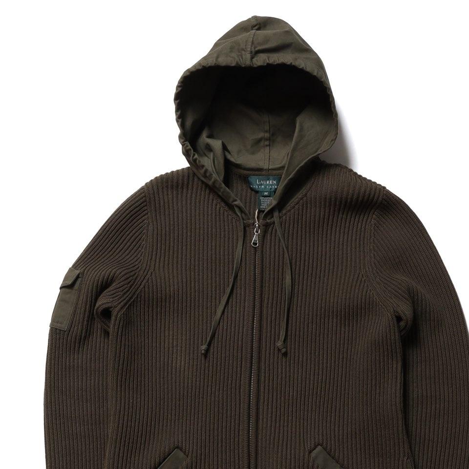 로렌 랄프로렌 Lauren Ralph Lauren Hood Zip up Knit 3