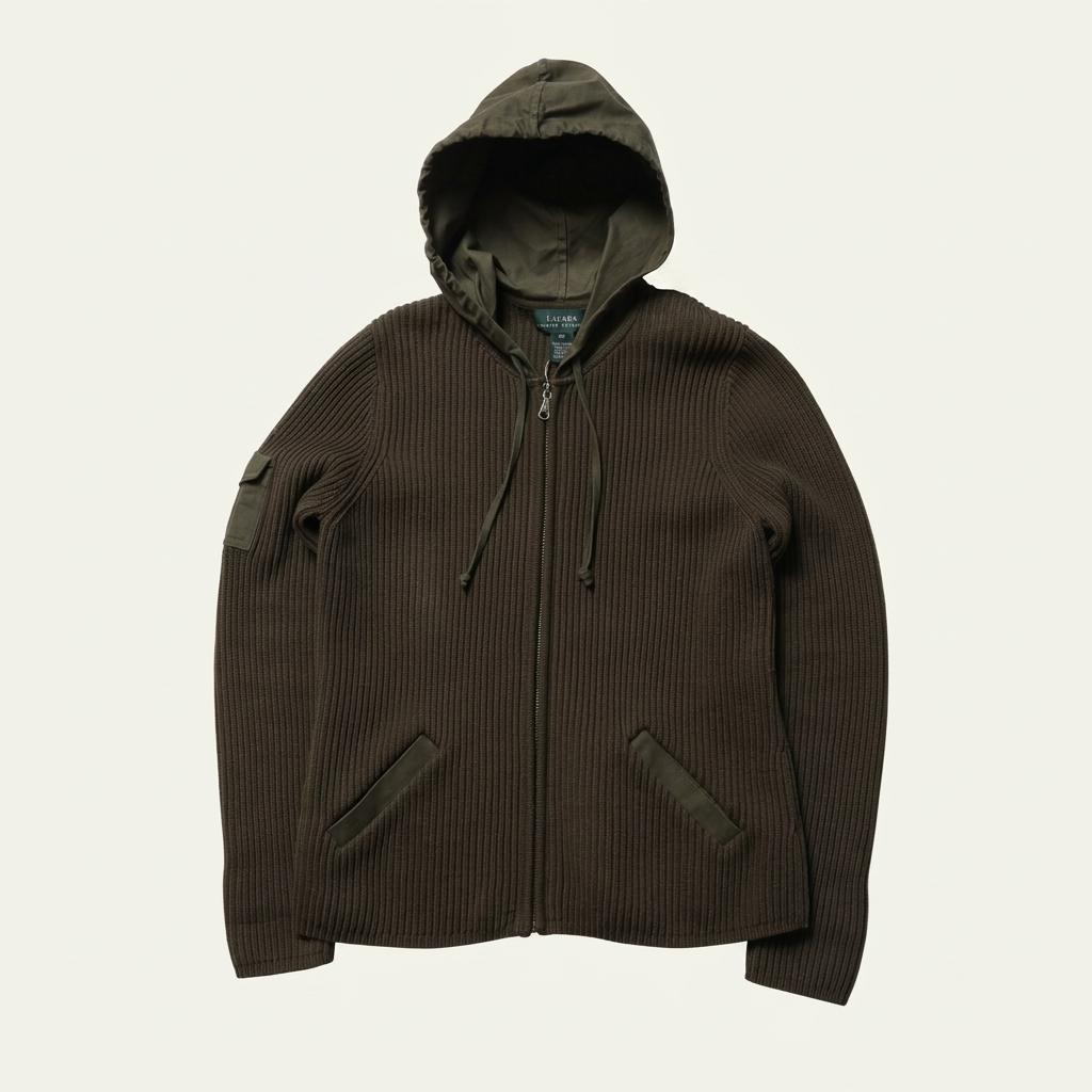 로렌 랄프로렌 Lauren Ralph Lauren Hood Zip up Knit 1