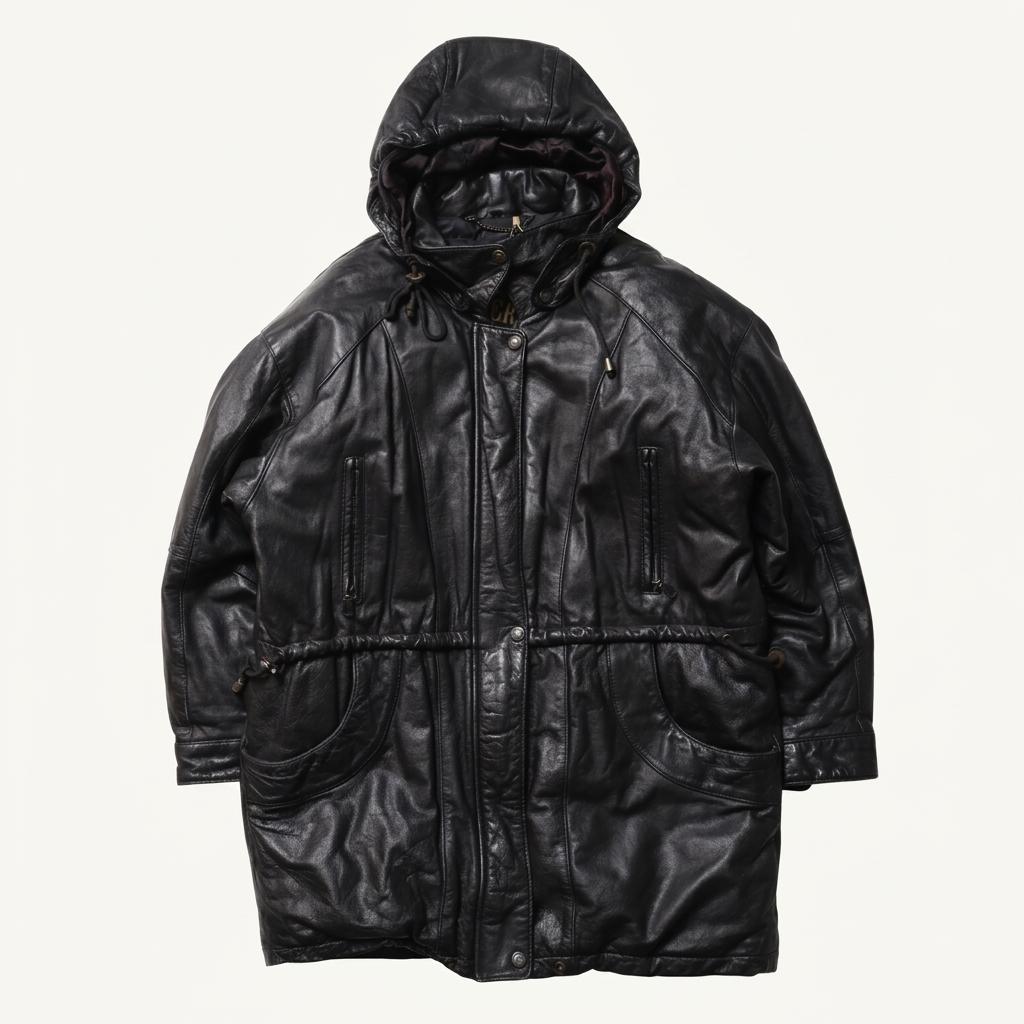 American Vintage Leather Down Coat 1