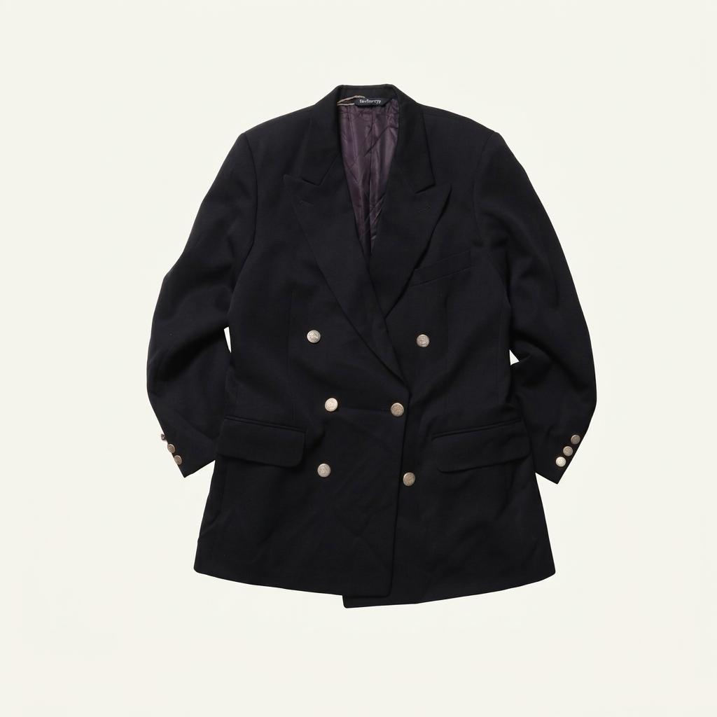 버버리 Burberrys Double Breasted Gold Button Blazer 1