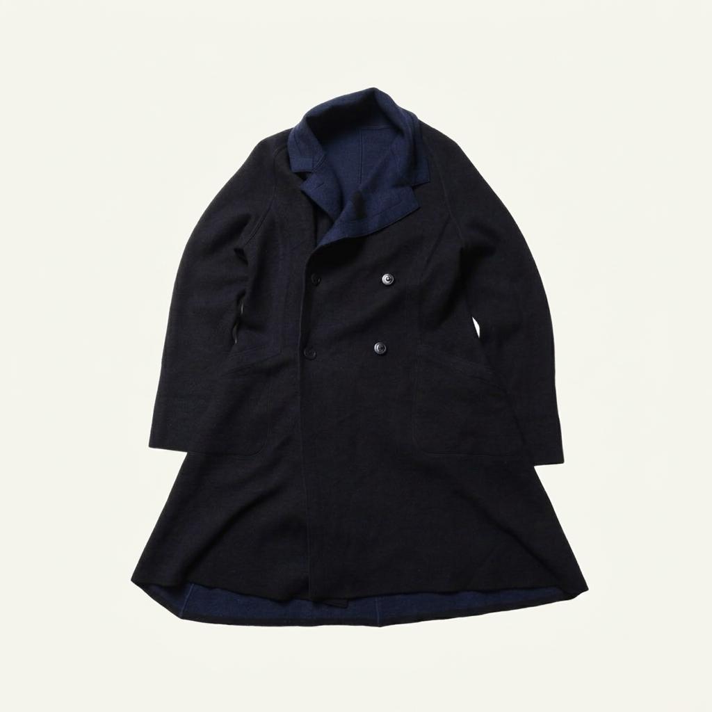 이세이 미야케 Issey Miyake Wool Double Breasted Coat 1