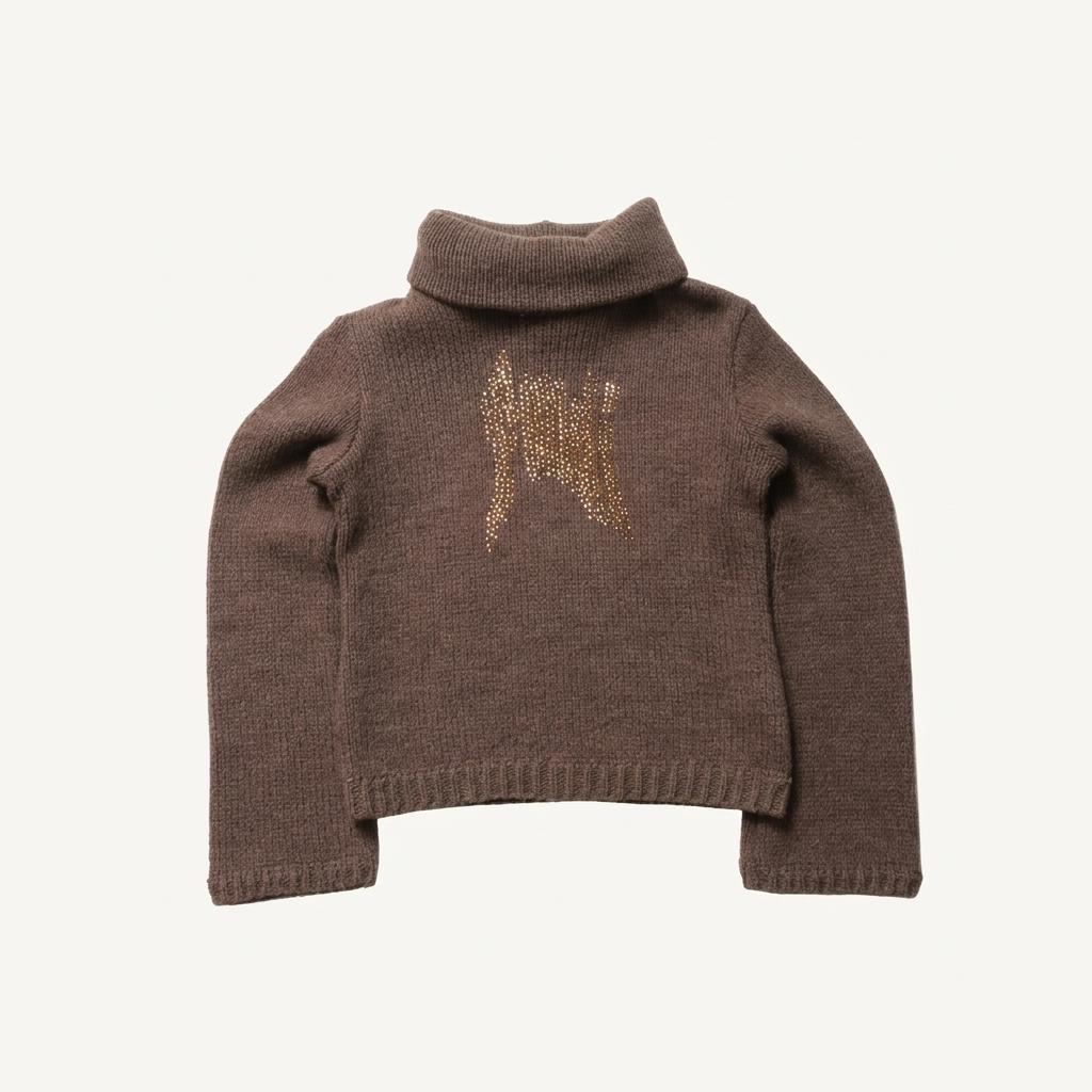 펜디 Fendi Sequin Turtle Neck Knit 1