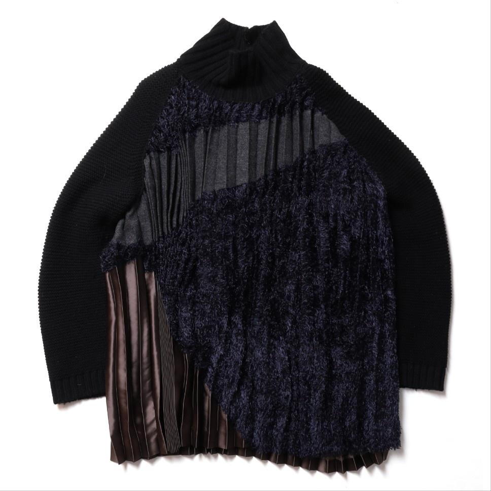 컬러 Kolor Textured Pleated Knit 2