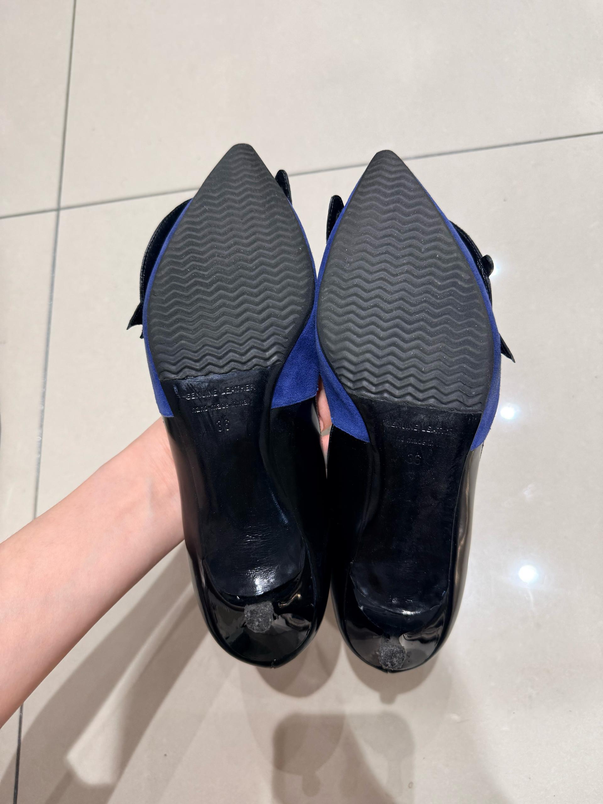 피에르 아르디 아이 패치 스웨이드 펌프스 힐 3