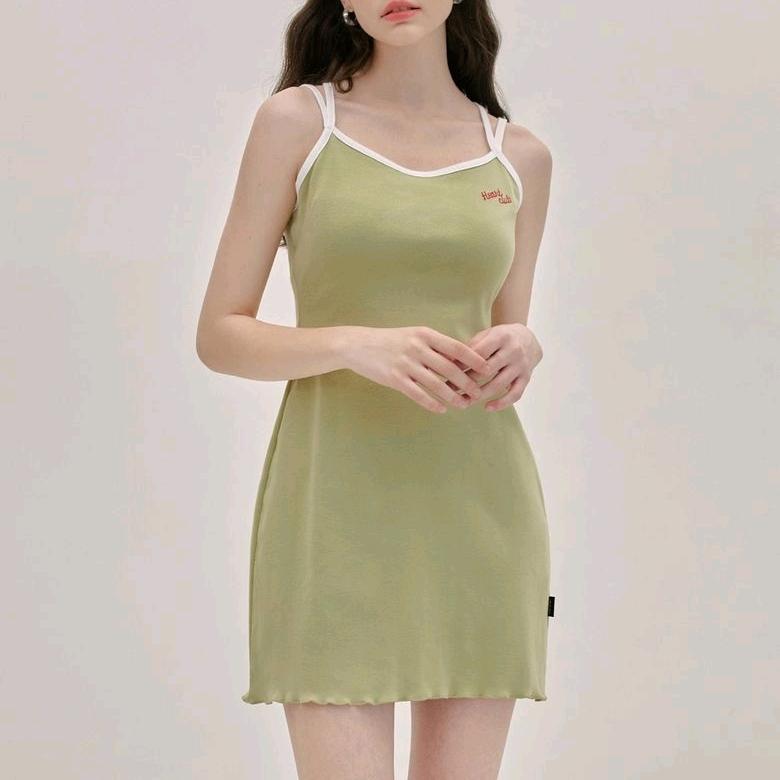 하트클럽 아보카도 컬러 원피스 2