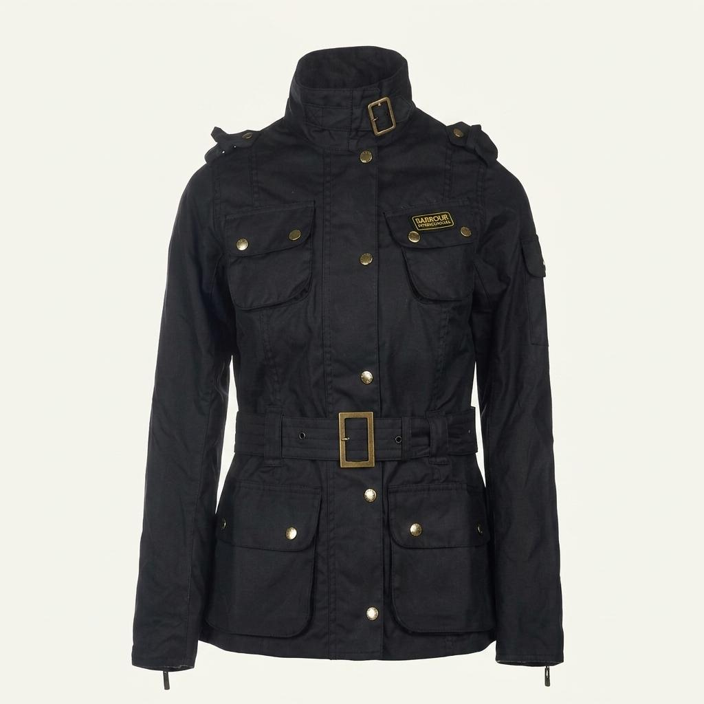 바버(Barbour) 인터내셔널 왁스 자켓 LWX0003 BK51 1