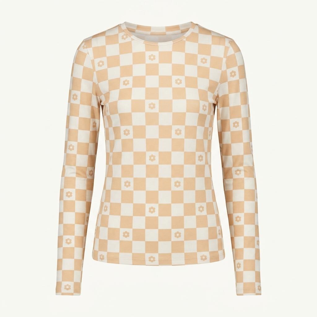 오픈와이와이 심볼 패턴 슬리브 탑 SYMBOL PATTERN STRETCH 1