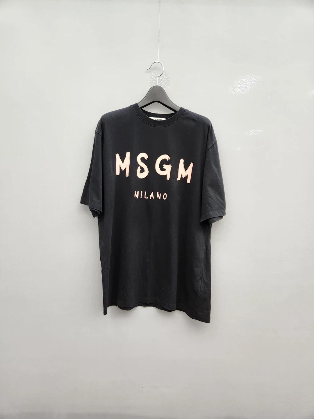 MSGM 밀라노 로고 브러시드 티셔츠 2