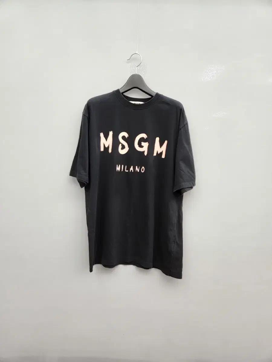 MSGM 밀라노 로고 브러시드 티셔츠 2