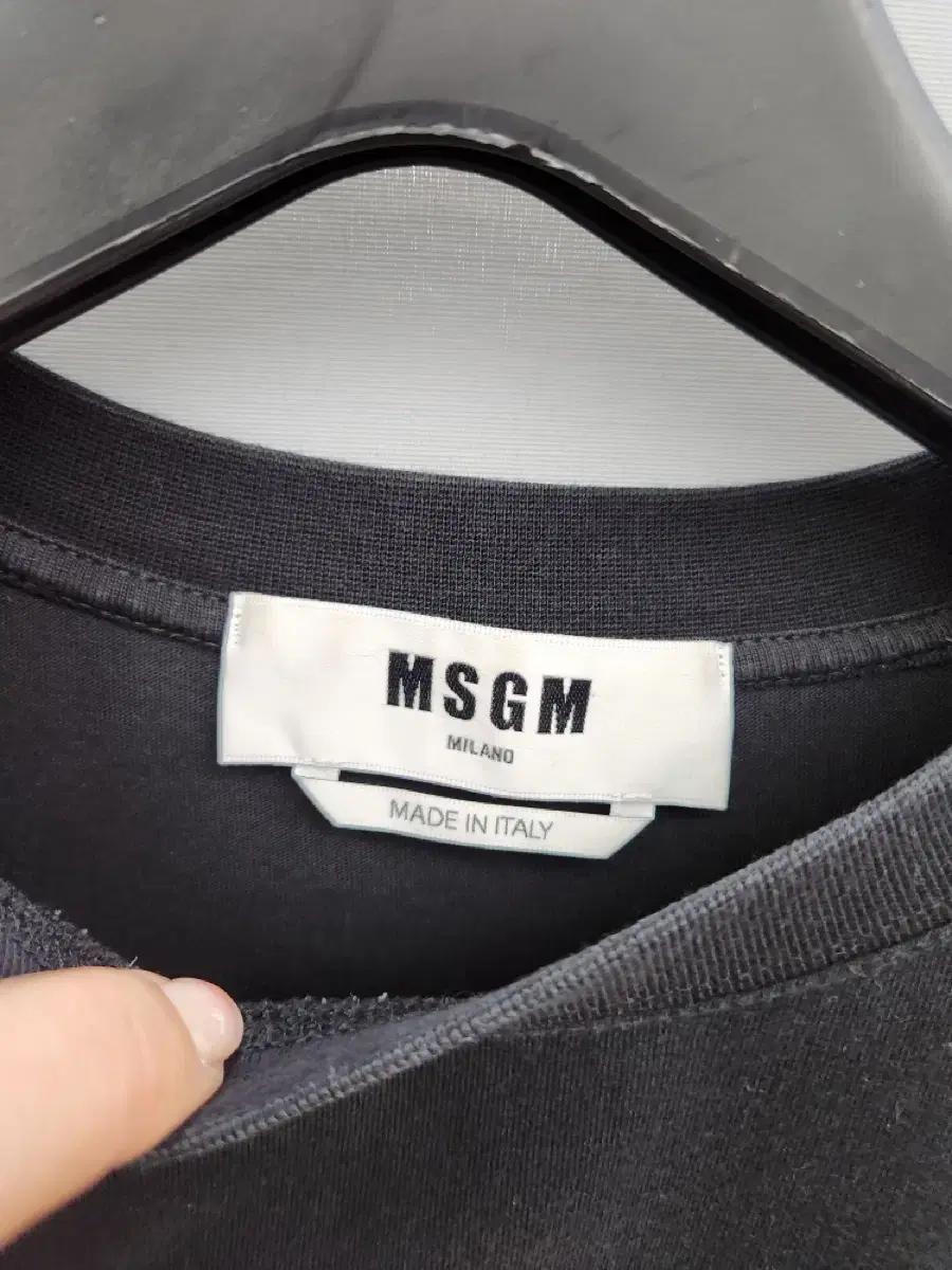MSGM 밀라노 로고 브러시드 티셔츠 3